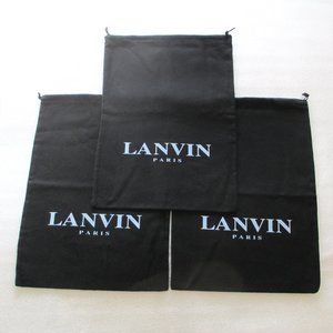 BUNDLE OF 3 LANVIN DRAWSTRING DUSTBAGS